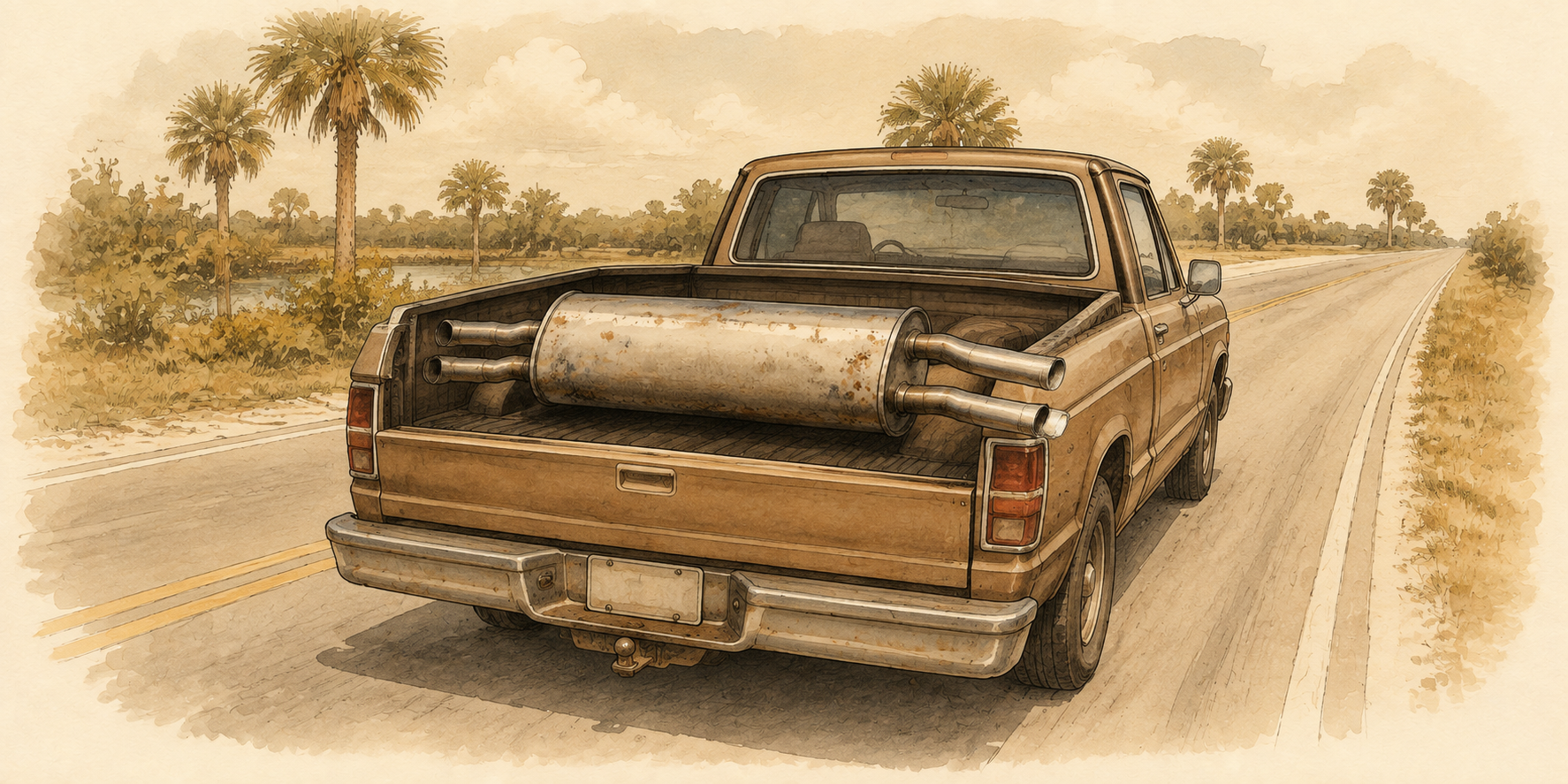 Picture for My brother Toby was working on his car muffler one day